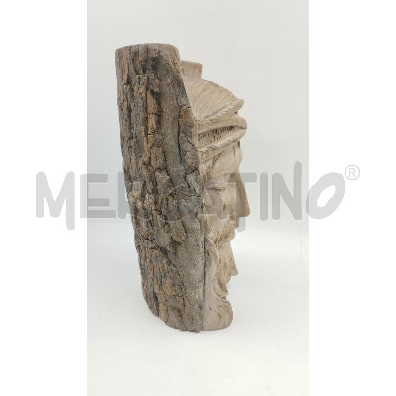 SCULTURA VISO GESU LEGNO MASSELLO | Mercatino dell'Usato Torino via ceresole 2