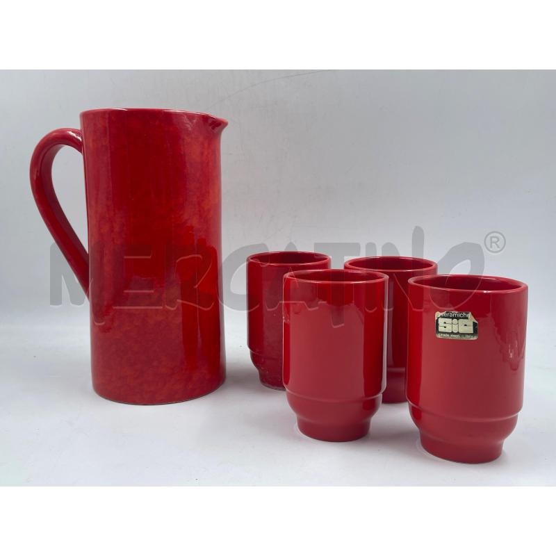 SERVIZIO DA TE IN CERAMICA ROSSA SIC | Mercatino dell'Usato Torino via ceresole 1