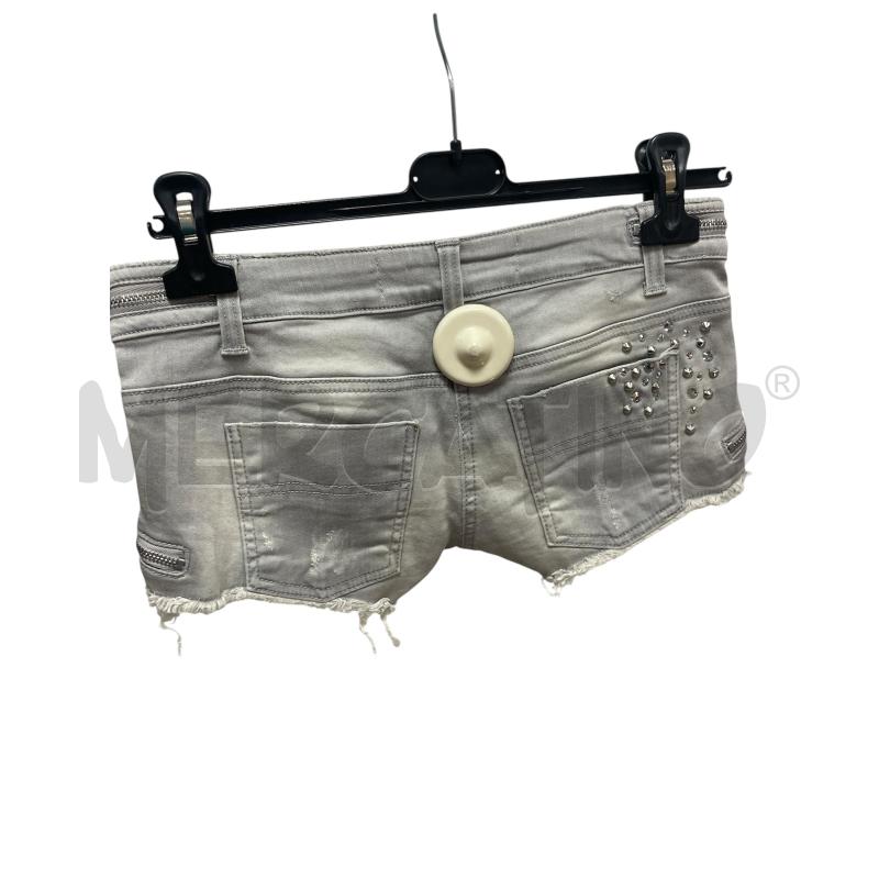 SHORTS DONNA ELISABETTA FRANCHI GRIGIO BORCHIE  | Mercatino dell'Usato Torino via ceresole 2