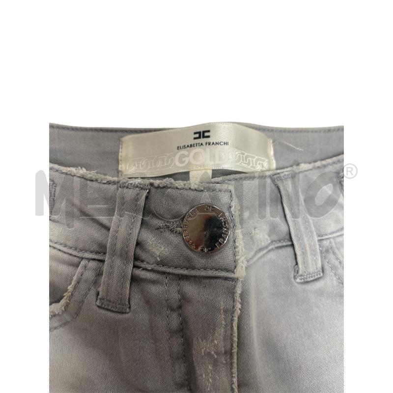 SHORTS DONNA ELISABETTA FRANCHI GRIGIO BORCHIE  | Mercatino dell'Usato Torino via ceresole 5
