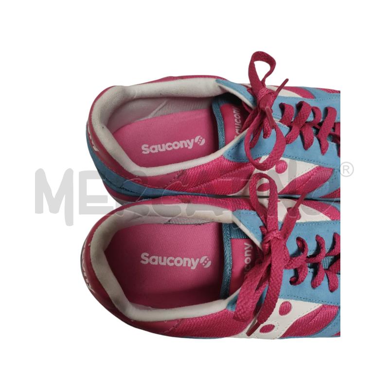 SNEAKERS DONNA SAUCONY FUCSIA AZZURRO  | Mercatino dell'Usato Torino via ceresole 5