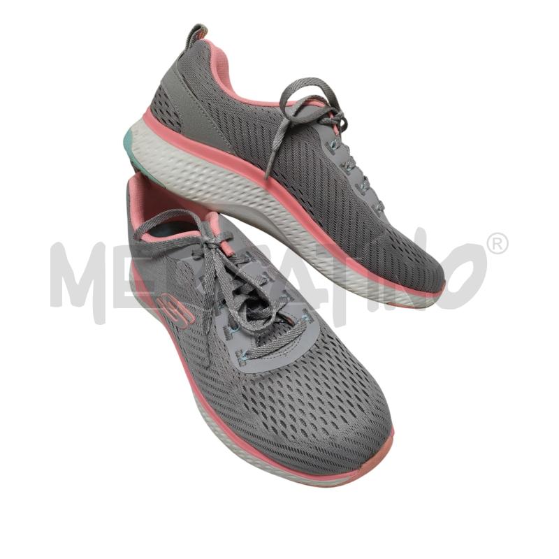 SNEAKERS DONNA SKETCHERS GRIGIO ROSA  | Mercatino dell'Usato Torino via ceresole 1