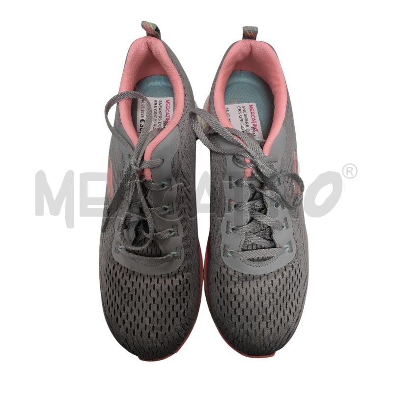SNEAKERS DONNA SKETCHERS GRIGIO ROSA  | Mercatino dell'Usato Torino via ceresole 2