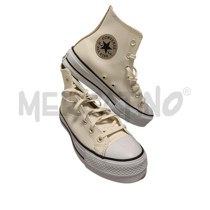 SNEAKERS DONNA  CONVERSE BEIGE PLATFORM  | Mercatino dell'Usato Torino via ceresole 1