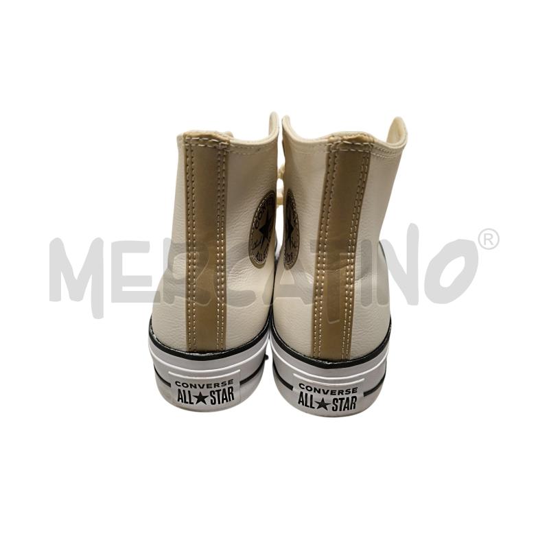 SNEAKERS DONNA  CONVERSE BEIGE PLATFORM  | Mercatino dell'Usato Torino via ceresole 3
