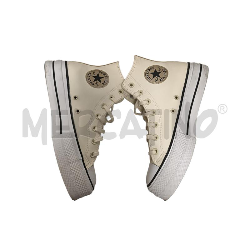 SNEAKERS DONNA  CONVERSE BEIGE PLATFORM  | Mercatino dell'Usato Torino via ceresole 5