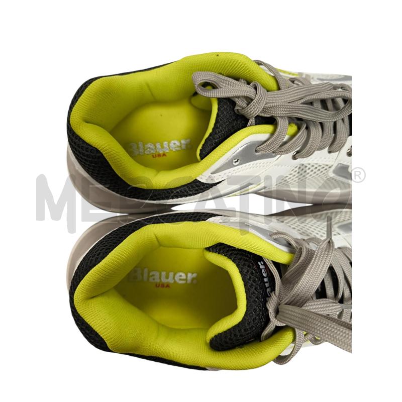 SNEAKERS UOMO BLAUER BIANCO ARGENTO  | Mercatino dell'Usato Torino via ceresole 5