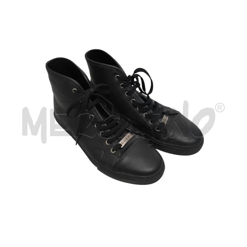 SNEAKERS UOMO GUCCI PELLE NERO  | Mercatino dell'Usato Torino via ceresole 1