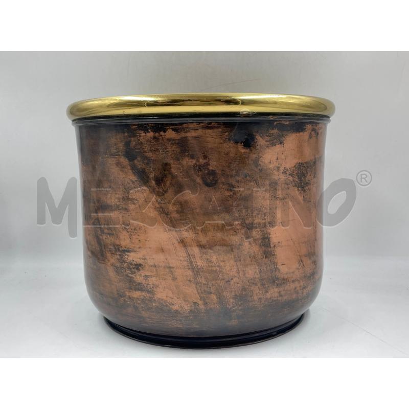 SOTTOVASO IN OTTONE E RAME 31CM | Mercatino dell'Usato Torino via ceresole 2