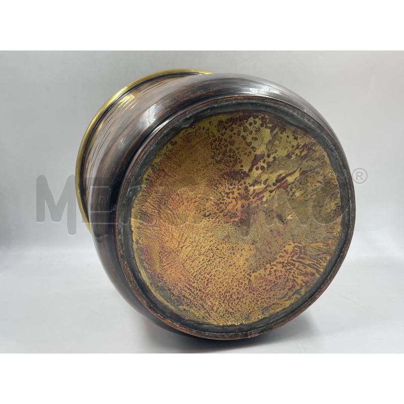 SOTTOVASO IN OTTONE E RAME 31CM | Mercatino dell'Usato Torino via ceresole 4