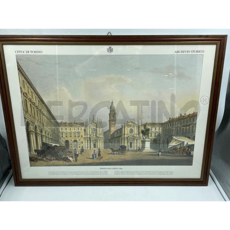 STAMPA PIAZZA SAN CARLO 1845 | Mercatino dell'Usato Torino via ceresole 2