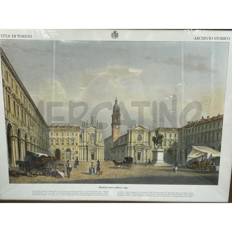 STAMPA PIAZZA SAN CARLO 1845 | Mercatino dell'Usato Torino via ceresole 3
