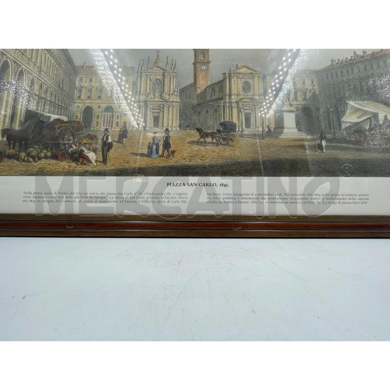 STAMPA PIAZZA SAN CARLO 1845 | Mercatino dell'Usato Torino via ceresole 4
