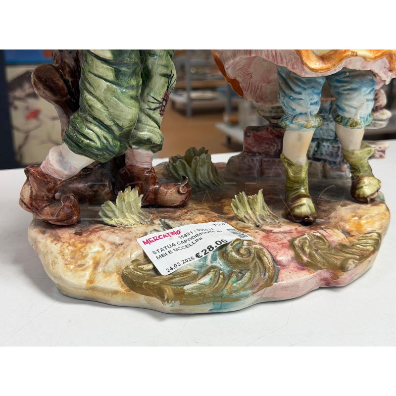 STATUA CAPODIMONTE BIMBI E UCCELLINI | Mercatino dell'Usato Torino via ceresole 3