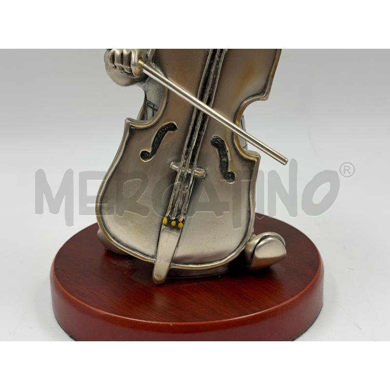 STATUINA PAGLIACCIO CON VIOLONCELLO | Mercatino dell'Usato Torino via ceresole 3