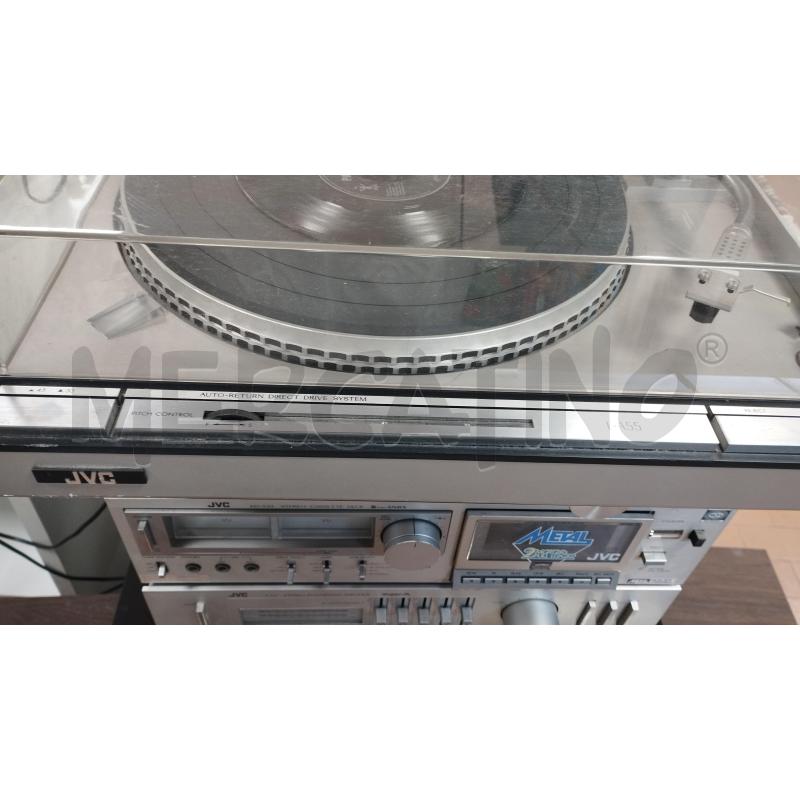 STEREO JVC CON MOBILETTO PIASTRA AMPLIFICATORE RADIO PIATTO | Mercatino dell'Usato Torino via ceresole 4