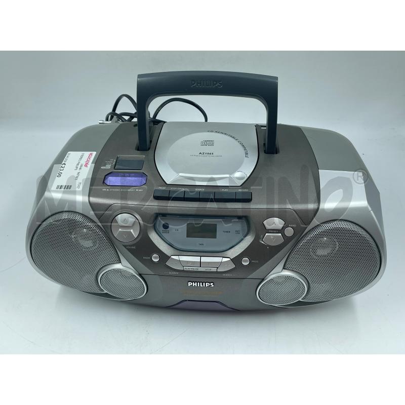 STEREO PHILIPS AZ-1060 DIGITAL TUNER NO CASS. | Mercatino dell'Usato Torino via ceresole 2