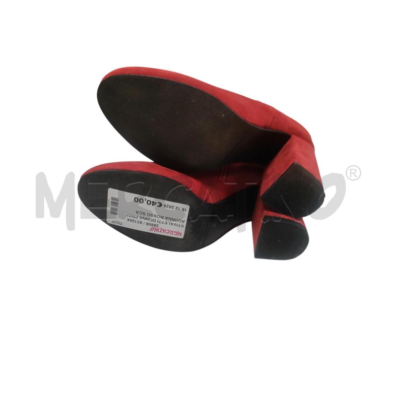 STIVALETTI DONNA PRIMADONNA ROSSO SCAMOSCIATO  | Mercatino dell'Usato Torino via ceresole 4