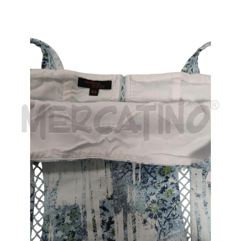 TOP CORPETTO MARIELLA BIANCO AZZURRO | Mercatino dell'Usato Torino via ceresole 5