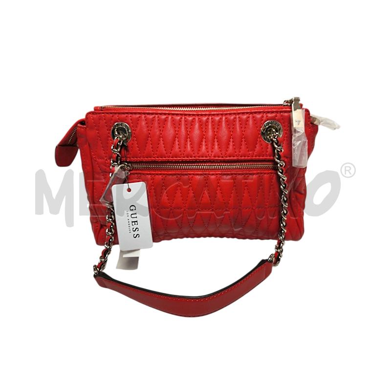 TRACOLLA DONNA GUESS ROSSO TRAPUNTATO  | Mercatino dell'Usato Torino via ceresole 2