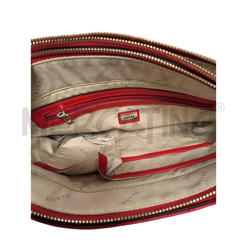 TRACOLLA DONNA GUESS ROSSO TRAPUNTATO  | Mercatino dell'Usato Torino via ceresole 5