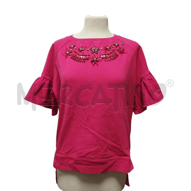 T SHIRT DONNA ELISABETTA FRANCHI ROSSO PIETRE  | Mercatino dell'Usato Torino via ceresole 4