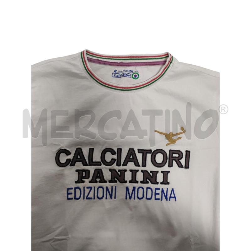 T SHIRT UOMO CALCIATORI PANINI MODENA BIANCO | Mercatino dell'Usato Torino via ceresole 4
