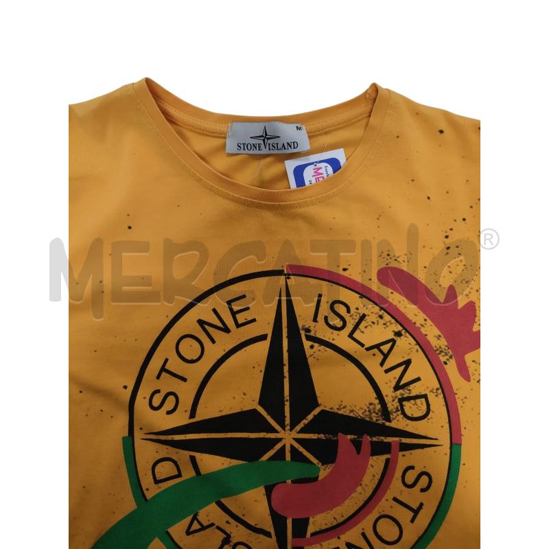 T SHIRT UOMO GIALLA STON ISLAND | Mercatino dell'Usato Torino via ceresole 5