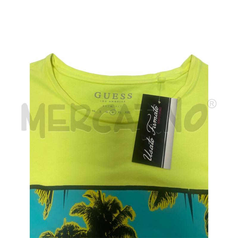 T SHIRT UOMO GUESS GIALLO BETTER  | Mercatino dell'Usato Torino via ceresole 5