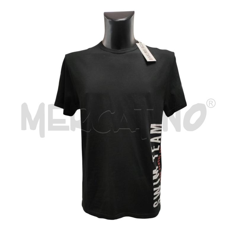 T SHIRT UOMO NERA BIKKEMBERGS | Mercatino dell'Usato Torino via ceresole 1