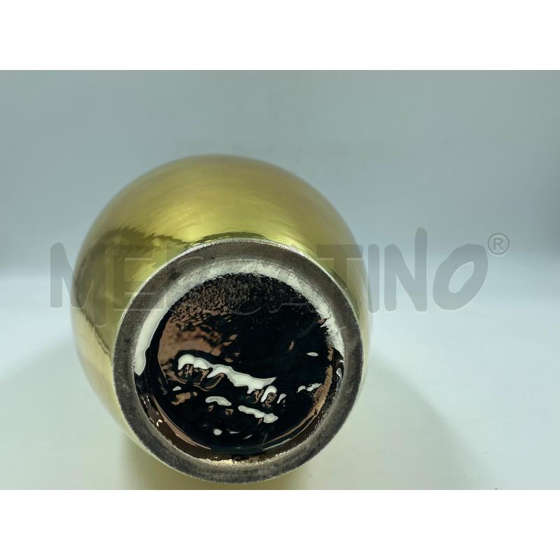 VASO DORATO E NERO ALTO 40CM | Mercatino dell'Usato Torino via ceresole 5