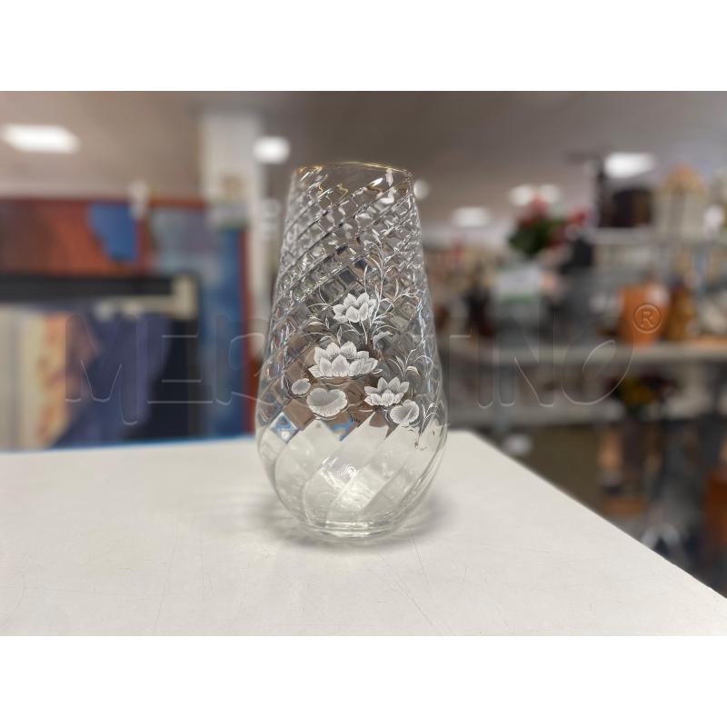 VASO IN VETRO ALTO BORDO DORATO | Mercatino dell'Usato Torino via ceresole 3