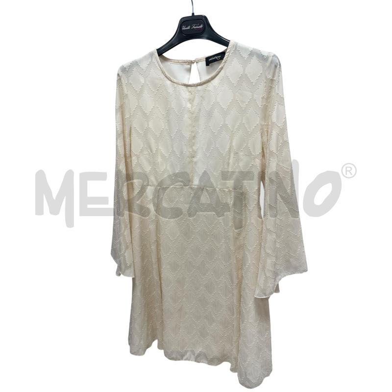 VESTITO DONNA ELEGANTE OTTOD'AME BIANCO ROMBI | Mercatino dell'Usato Torino via ceresole 1