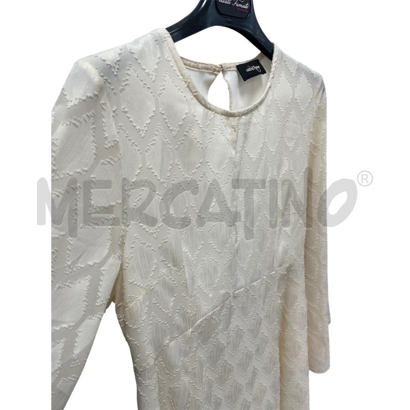 VESTITO DONNA ELEGANTE OTTOD'AME BIANCO ROMBI | Mercatino dell'Usato Torino via ceresole 3