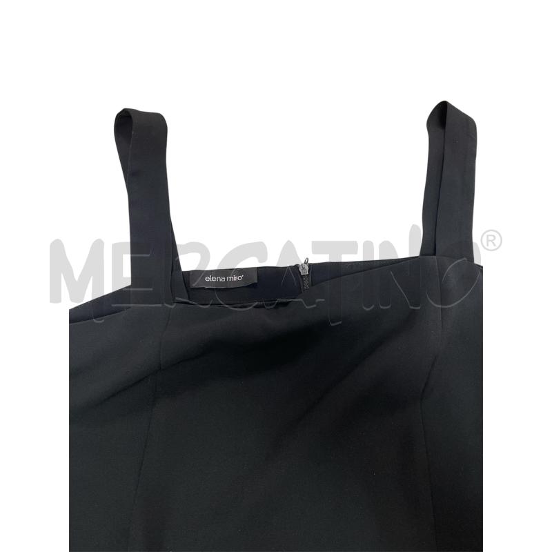 VESTITO DONNA ELENA MIRO NERO ZIP SCHIENA | Mercatino dell'Usato Torino via ceresole 5