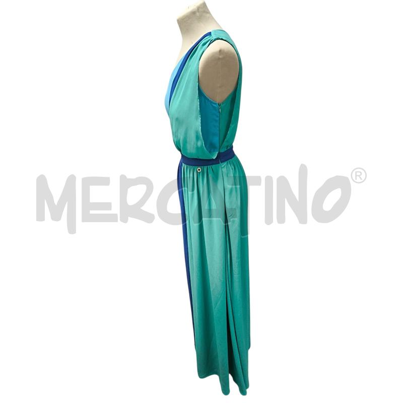 VESTITO DONNA KORALINE CERIMONIA BLU VERDE  | Mercatino dell'Usato Torino via ceresole 2