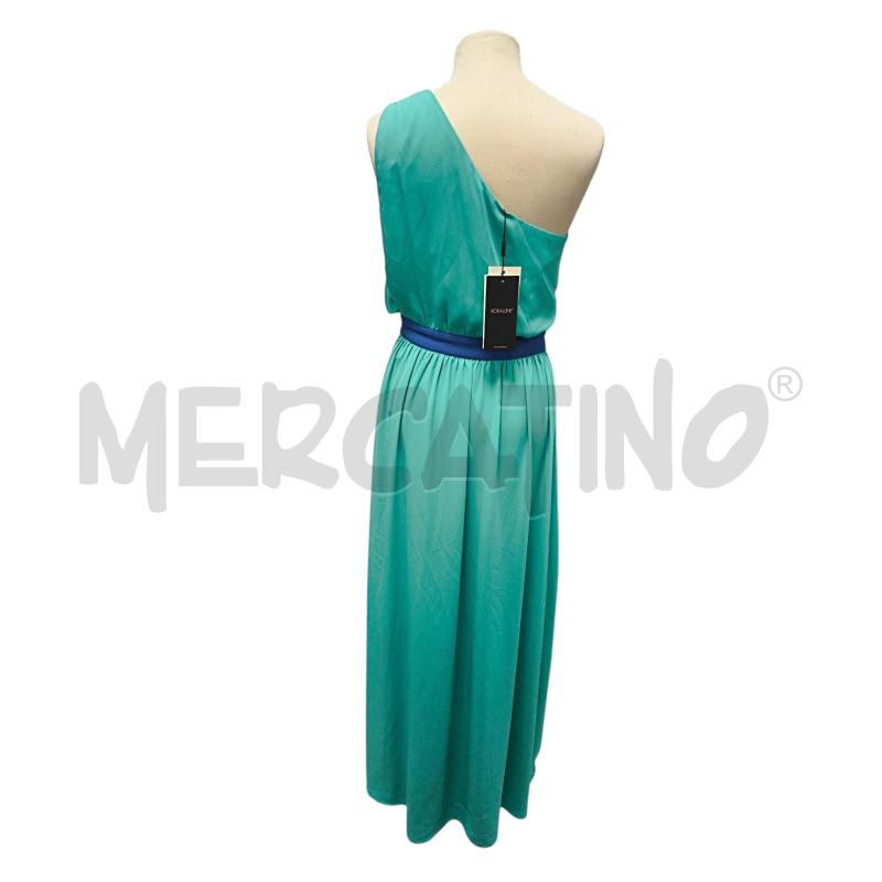 VESTITO DONNA KORALINE CERIMONIA BLU VERDE  | Mercatino dell'Usato Torino via ceresole 3