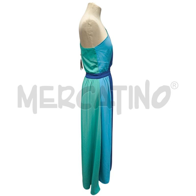 VESTITO DONNA KORALINE CERIMONIA BLU VERDE  | Mercatino dell'Usato Torino via ceresole 4