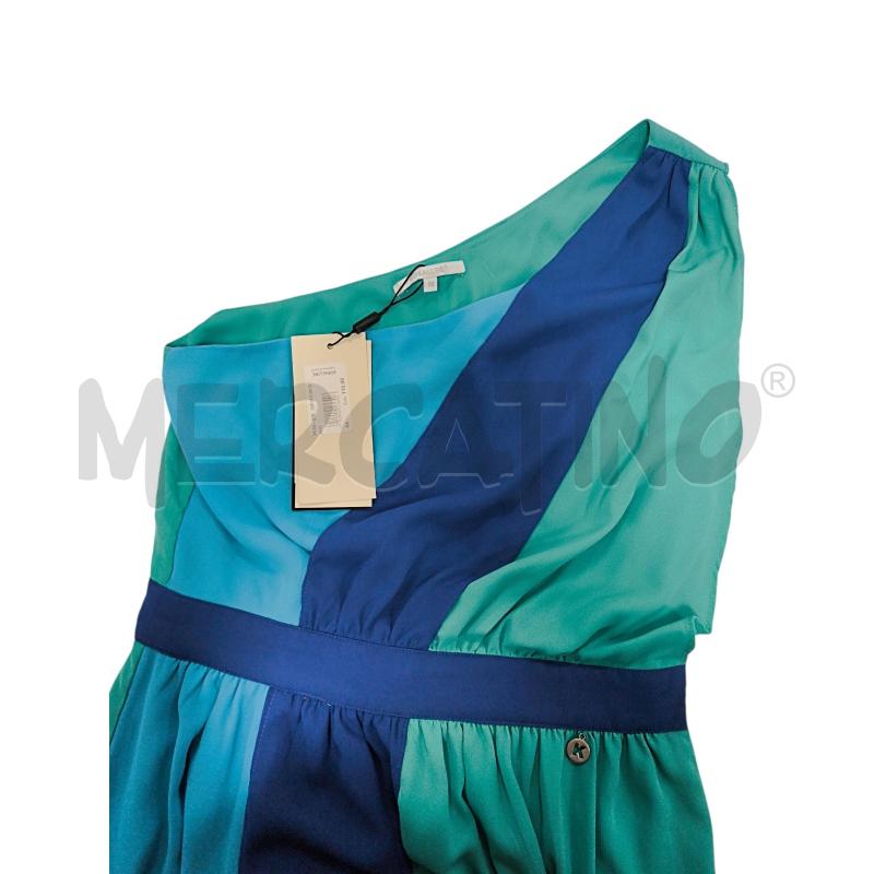 VESTITO DONNA KORALINE CERIMONIA BLU VERDE  | Mercatino dell'Usato Torino via ceresole 5
