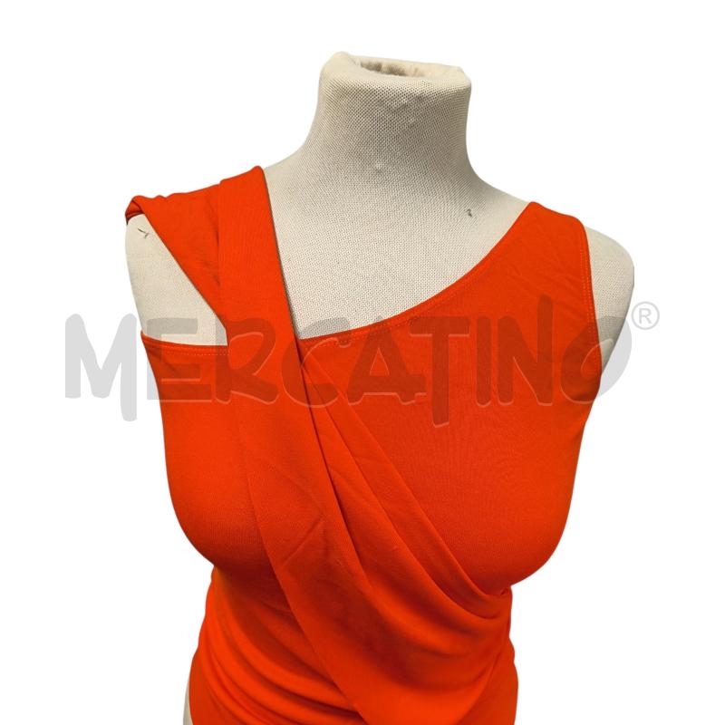 VESTITO DONNA MOSCHINO JEANS ARANCIONE CON FASCIA | Mercatino dell'Usato Torino via ceresole 4