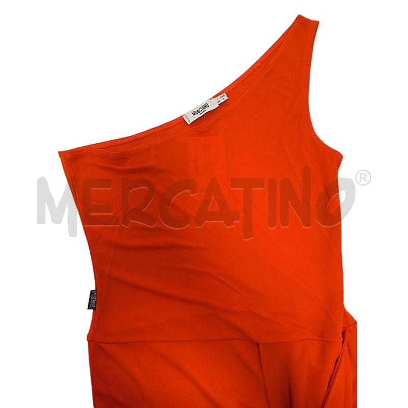 VESTITO DONNA MOSCHINO JEANS ARANCIONE CON FASCIA | Mercatino dell'Usato Torino via ceresole 5