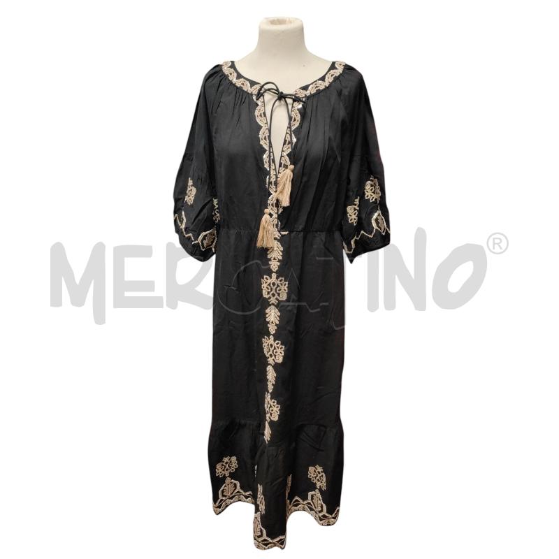 VESTITO DONNA OLTRE NERO PAILETTES BEIGE  | Mercatino dell'Usato Torino via ceresole 1