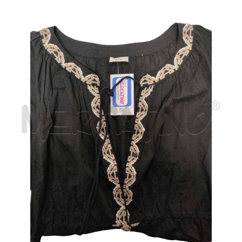 VESTITO DONNA OLTRE NERO PAILETTES BEIGE  | Mercatino dell'Usato Torino via ceresole 4