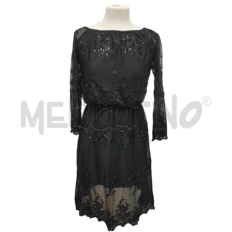 VESTITO DONNA  ELENA MIRO NERO PAILETTES | Mercatino dell'Usato Torino via ceresole 1