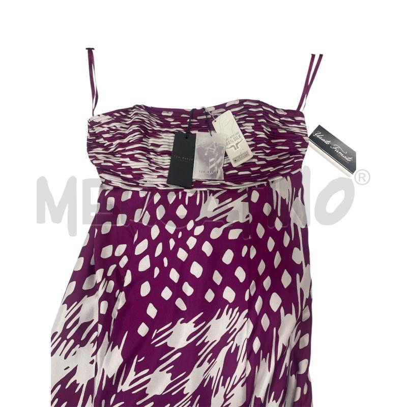 VESTITO DONNA  TED BAKER FUCSIA BIANCO  | Mercatino dell'Usato Torino via ceresole 4