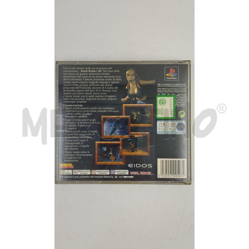 VIDEOGIOCO PS1 TOMB RAIDER 3 | Mercatino dell'Usato Torino via ceresole 3