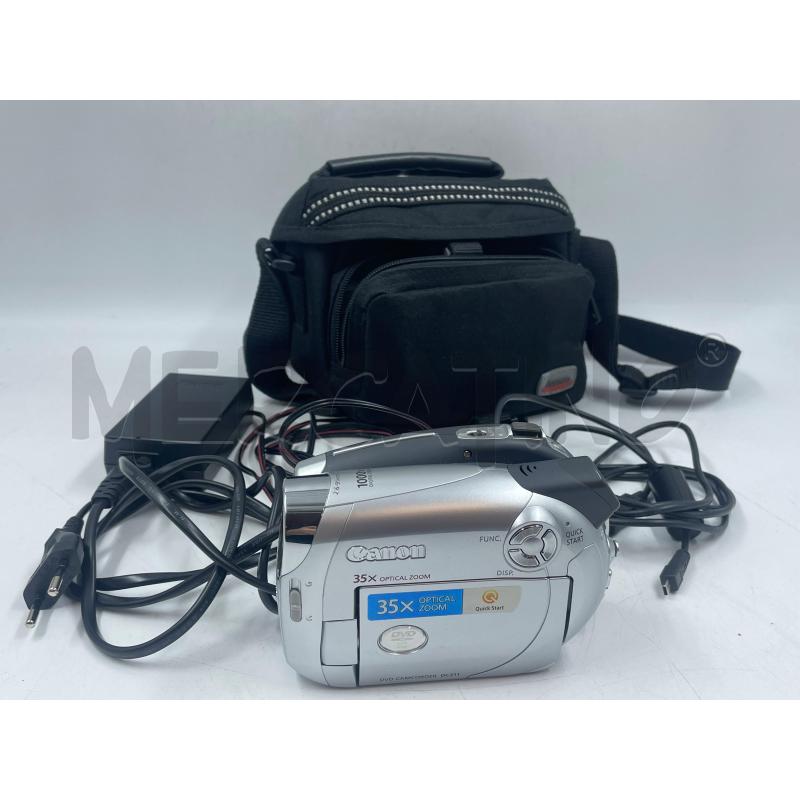 VIDEO CAMERA CANON CAMCORDER DC210 CON ACC. | Mercatino dell'Usato Torino via ceresole 1