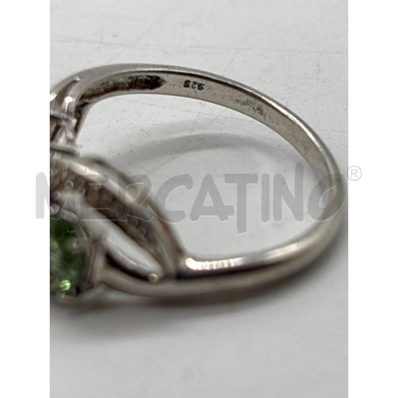 ANELLO DONNA AG 3 PIETRE VERDI | Mercatino dell'Usato Torino c.so traiano 3