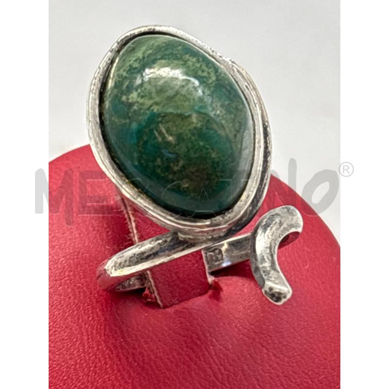 ANELLO DONNA AG CON PIETRA VERDE | Mercatino dell'Usato Torino c.so traiano 1