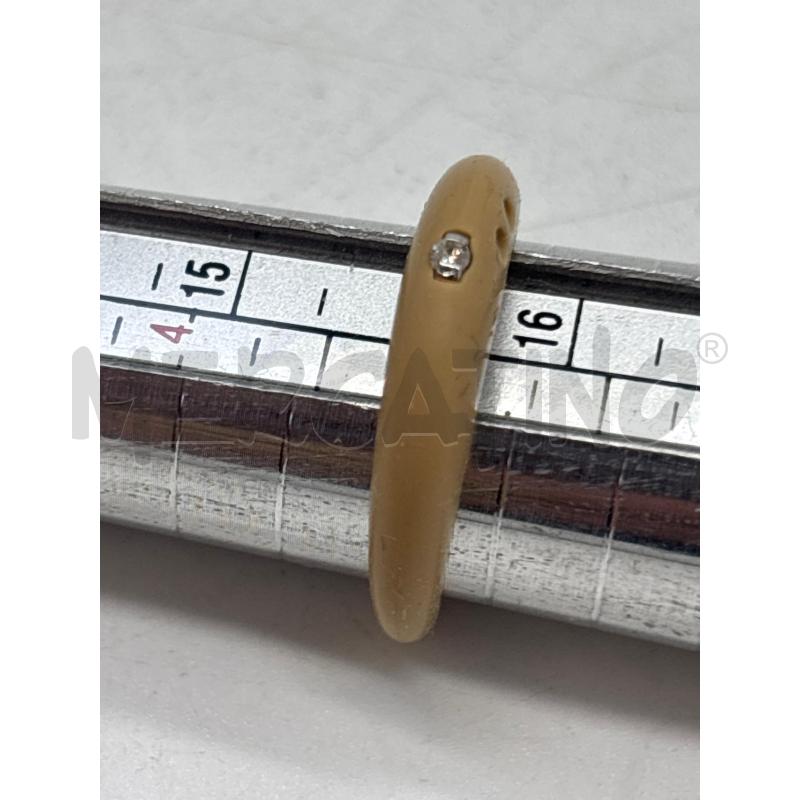 ANELLO DONNA DUEPUNTI BEIGE CON DIAMANTE  | Mercatino dell'Usato Torino c.so traiano 4